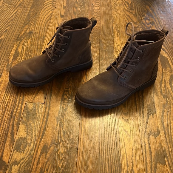 Men's UGG Brown Lace-Up Boots - Picture 2 of 5